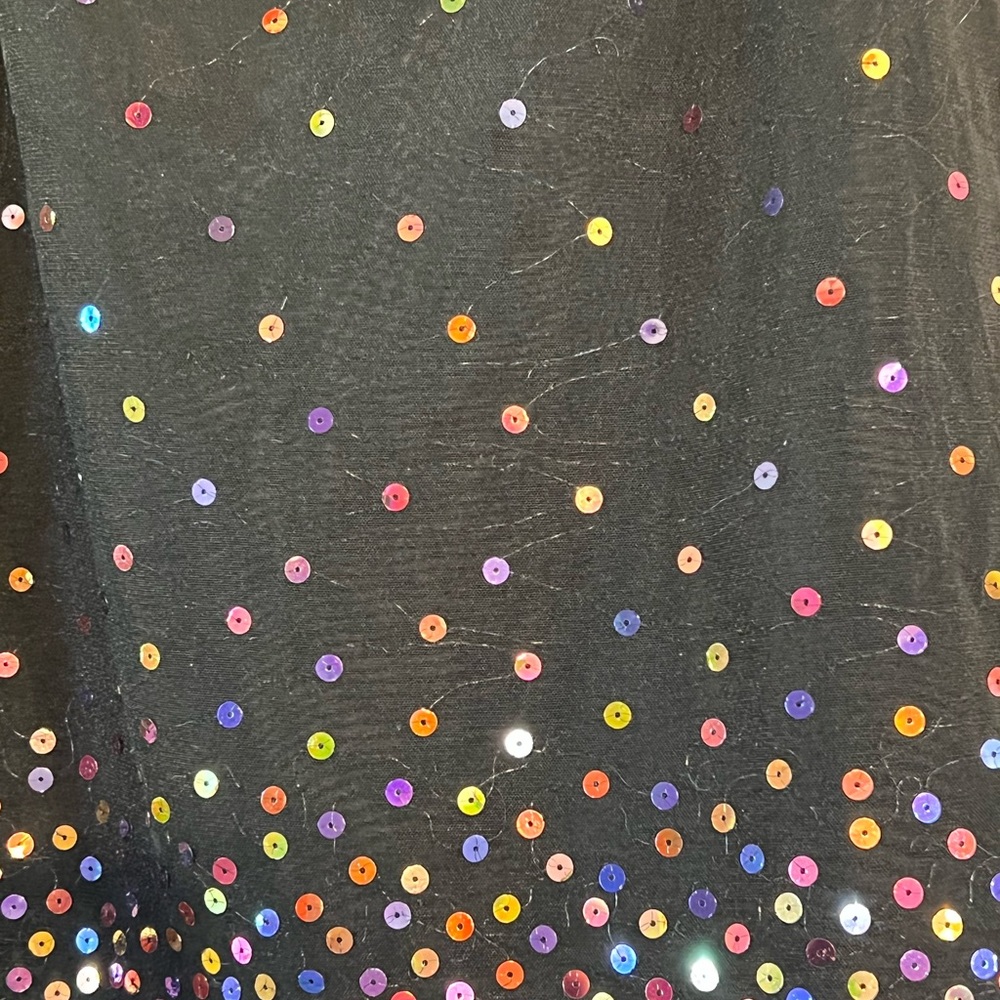 Cache Multi Colored Sequin Skirt, Size 4 - image 3